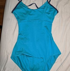 Natalie blue leotard